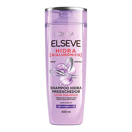 Shampoo Preenchedor L'Oréal Paris Elseve Hidra Hialurônico 400ml