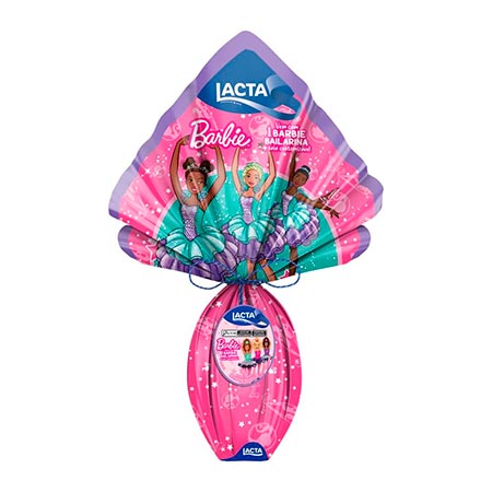 Ovo de Páscoa Lacta Barbie 166G