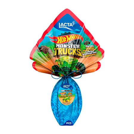 Ovo de Páscoa Lacta Hot Wheels 166G 