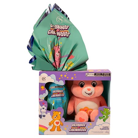 Ovo de Páscoa Ursinhos Carinhosos Pelúcia Cacau Show 170g