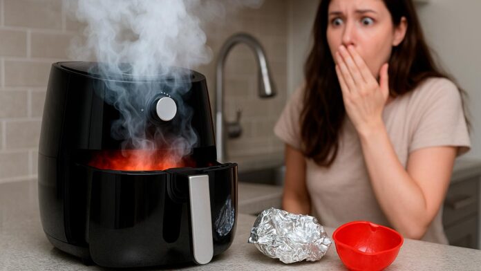 Air Fryer Pegando Fogo