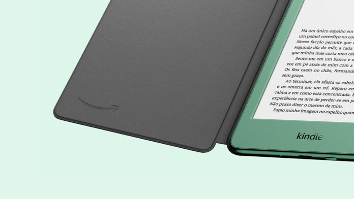 Novo Kindle Verde com Capa