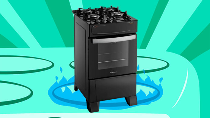 Fogão Atlas 4 Bocas Atenas Glass