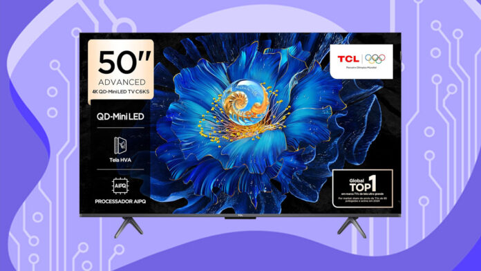 Smart-TV-TCL-50-4K-LED-QD-Mini-C6KS Smart TV TCL 50" 4K LED QD-Mini C6KS