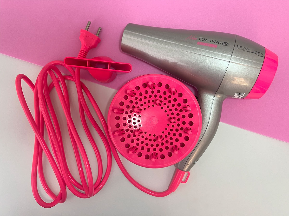 Itens do Secador de Cabelo GA.MA ITALY Gama New Lumina 3D