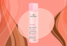 Água Micelar Facial Nuxe Very Rose: limpeza suave e hidratação com água floral de rosas Água Micelar Facial Nuxe Very Rose