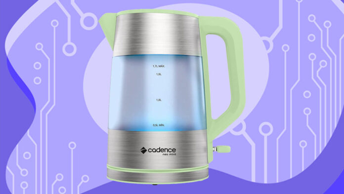 Chaleira-Eletrica-Cadence-Neo-Mint-1-7L Chaleira Elétrica Cadence Neo Mint 1,7L