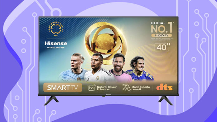 Smart TV Hisense FHD 40" Polegadas Compatível com Alexa 40A4N