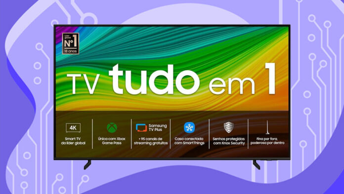 Smart TV QLED Samsung 4K de 50 polegadas 50Q60D