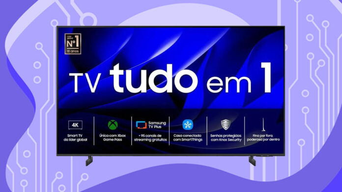 Smart TV Samsung 4K Crystal UHD de 70 polegadas 70DU8000