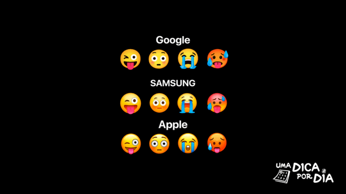 Diferenças dos Emojis entre as Plataformas