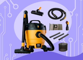 Aspirador de Pó e Água GTW 10 WAP: potência de 1400W e bocal multifuncional para limpeza prática e eficiente Aspirador de Pó e Água GTW 10 WAP